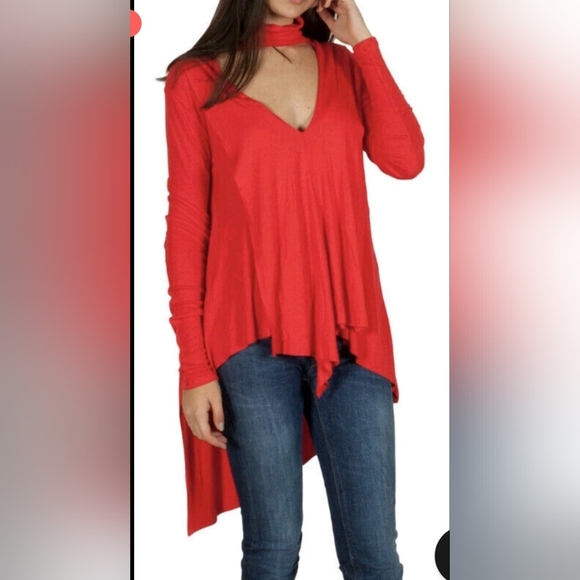 Free People Oversized Uptown Turtleneck Choker Tunic - Picture 2 of 8